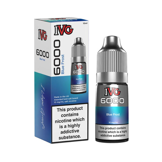 IVG 6000 Nic Salts Blue Frost 10ml in 10mg and 20mg