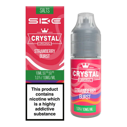 SKE Crystal Nic Salt Strawberry Burst 10mg and 20mg